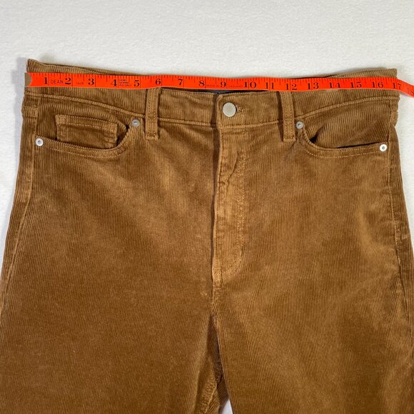 Banana Republic Premium Denim High Rise Straight Ankle Corduroy Pants Size 31L - Picture 5 of 13